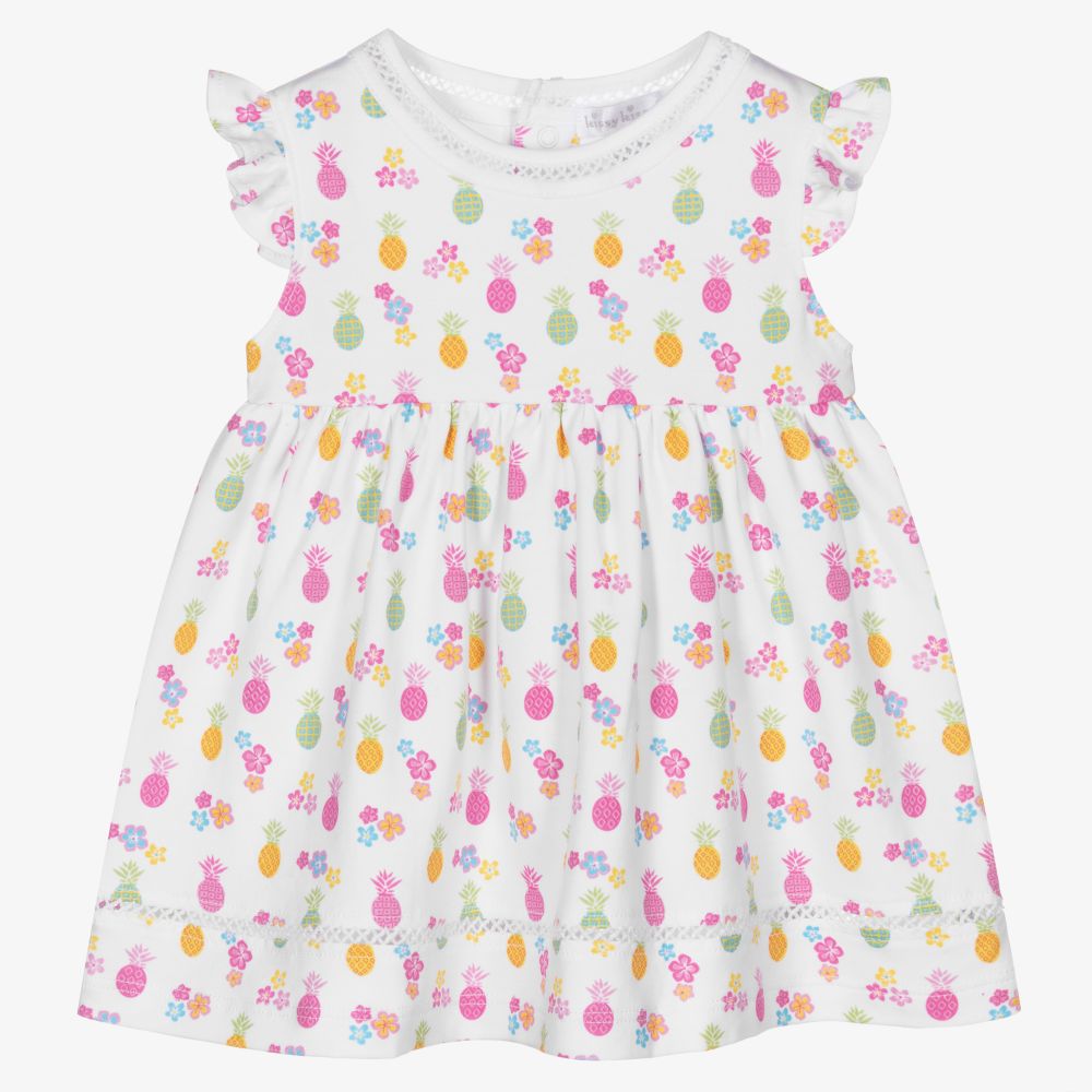 Kissy Kissy - Pineapple Pima Cotton Dress Set | Childrensalon