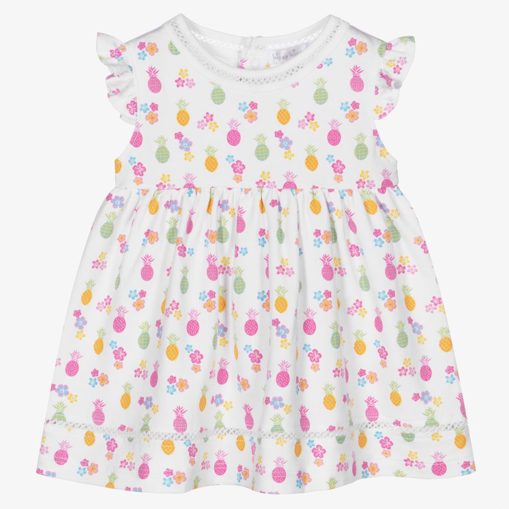Kissy Kissy Pineapple Pima Cotton Dress Set Childrensalon Outlet
