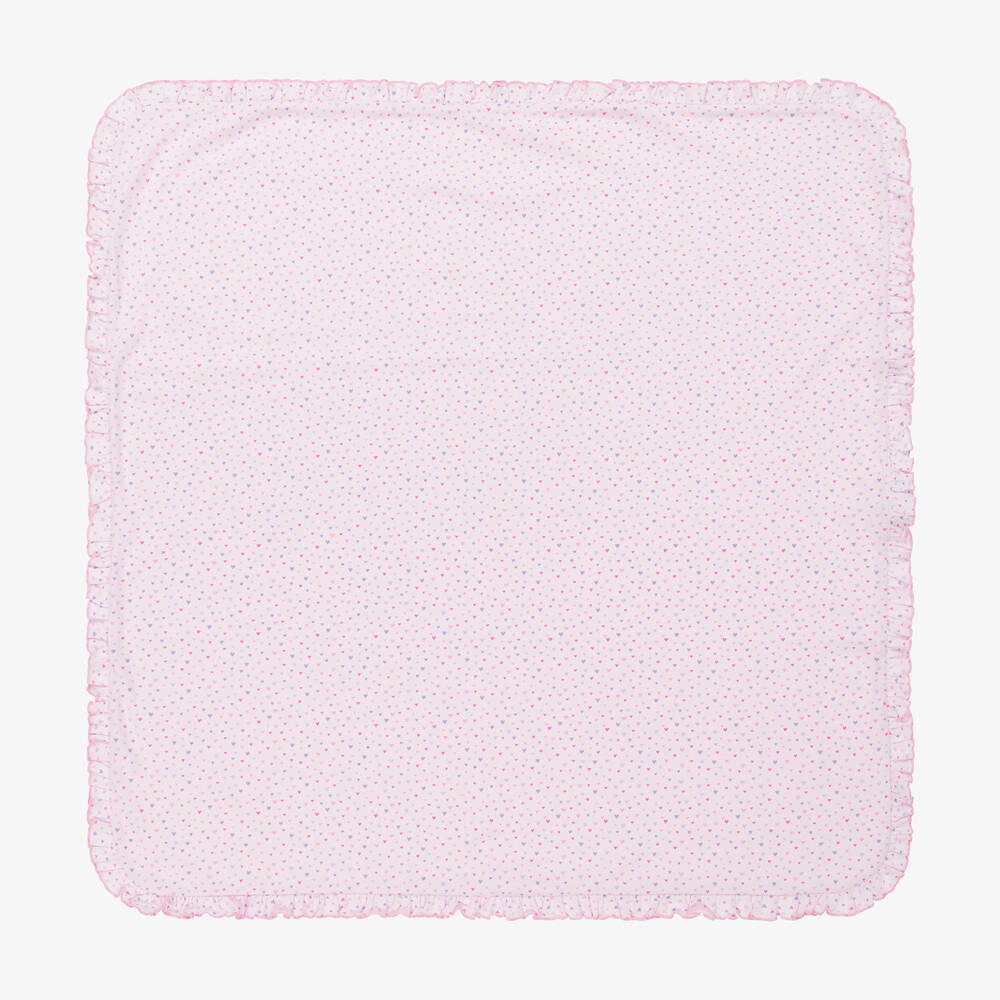 Kissy Kissy - Розовое одеяло с замками в облаках (70см) | Childrensalon