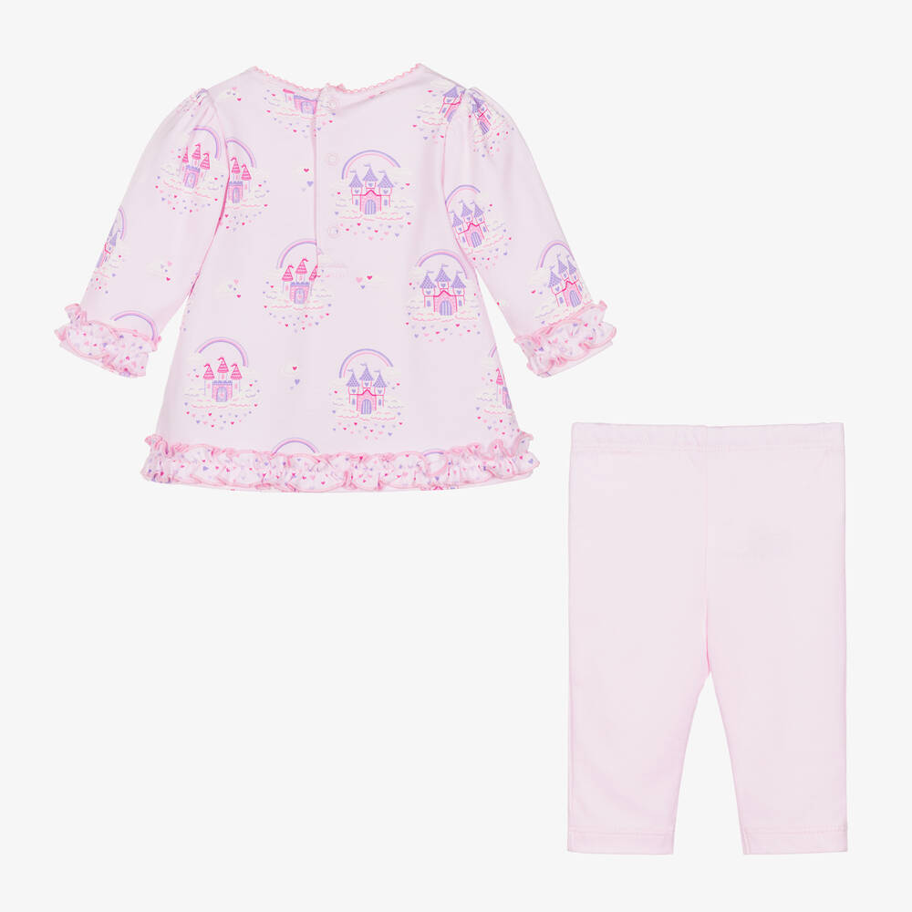 Kissy Kissy-طقم ليقنز  قطن بيما لون زهري للمولودات | Childrensalon Outlet