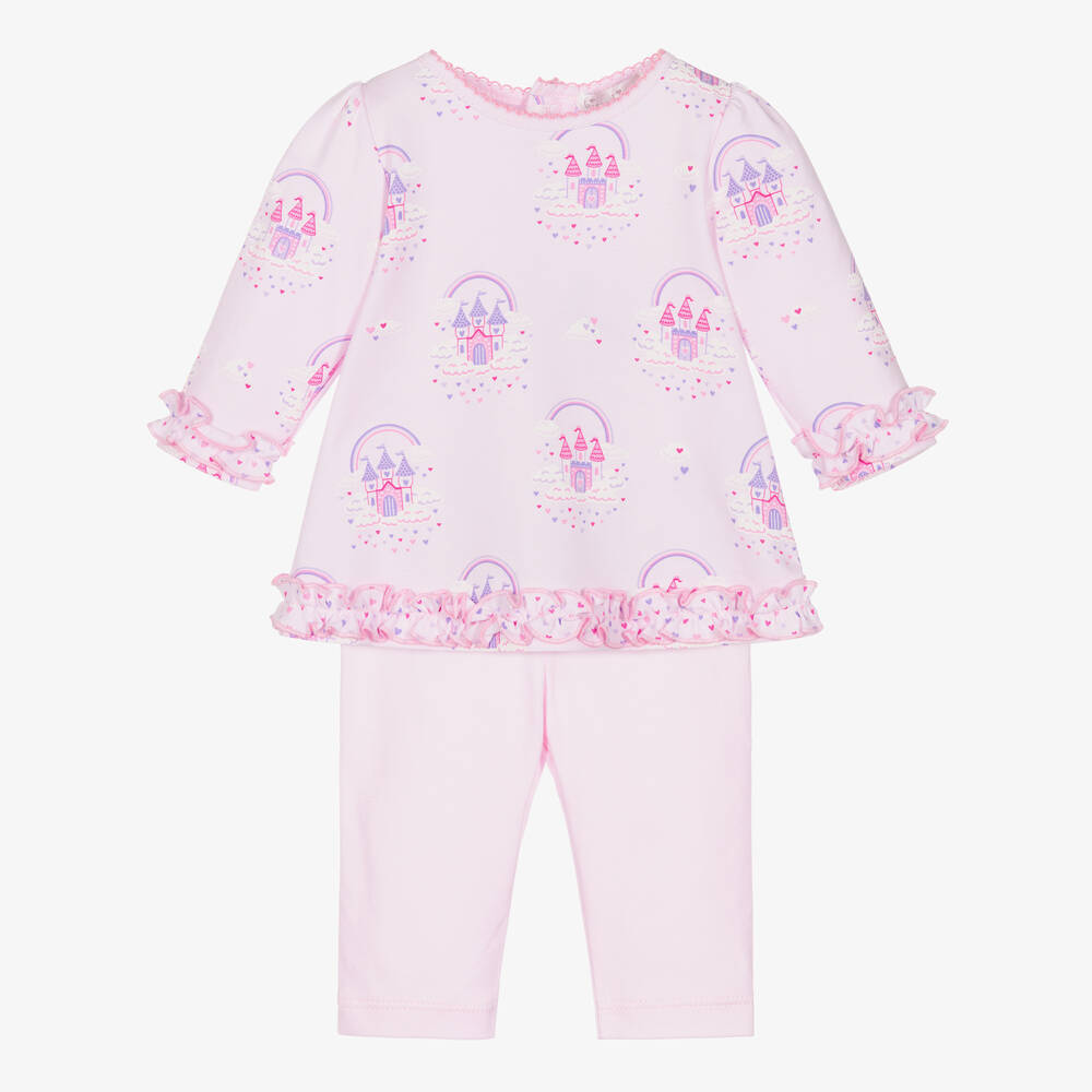 Kissy Kissy-Pink Castles In The Clouds Leggings Set | Childrensalon Outlet