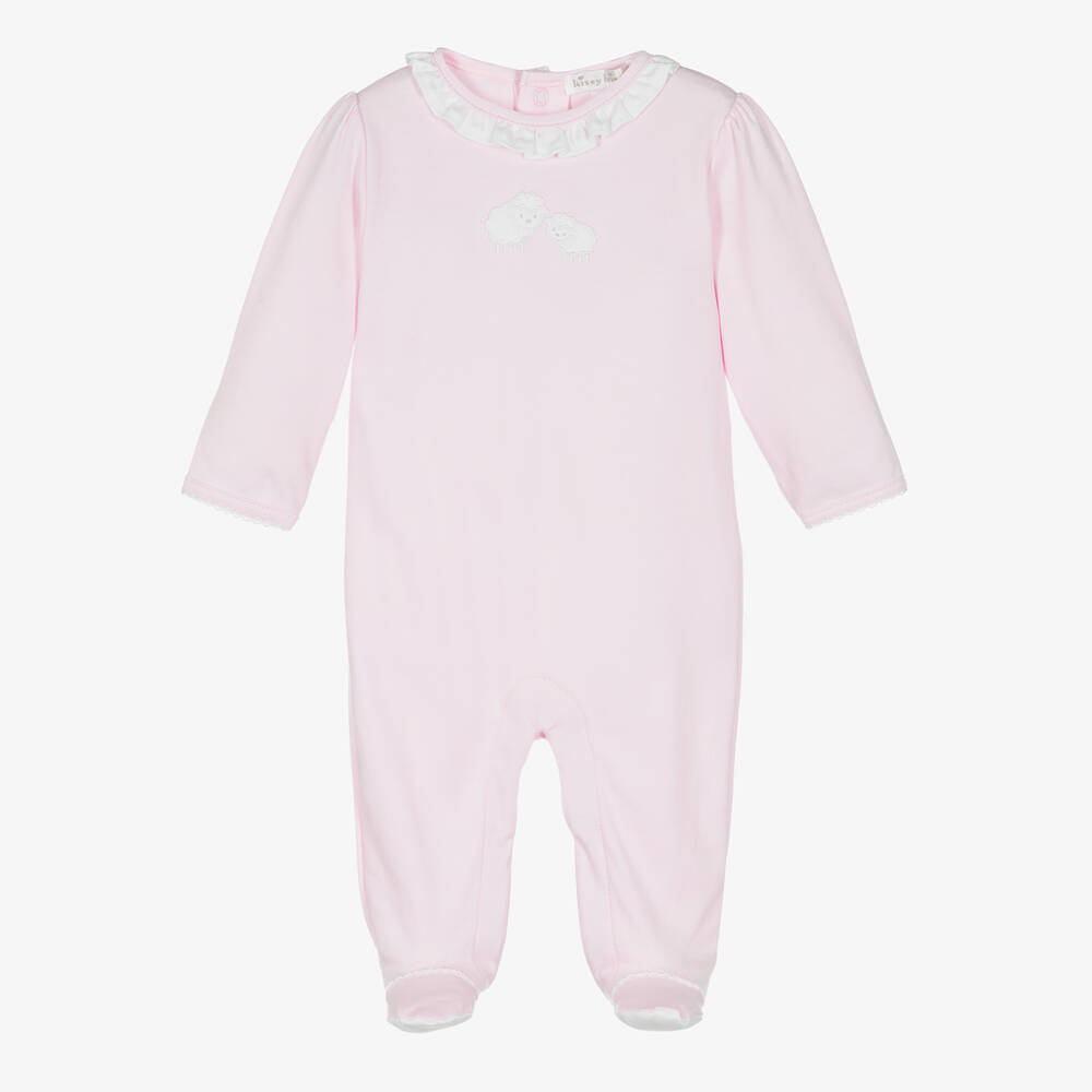 Kissy Kissy - Dors-bien rose en coton moutons | Childrensalon