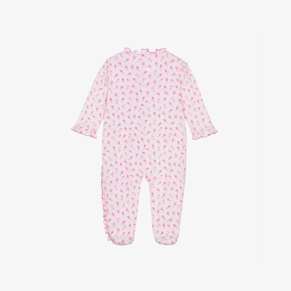 Kissy Kissy-Pink Cotton Tulip Dream Babygrow | Childrensalon Outlet