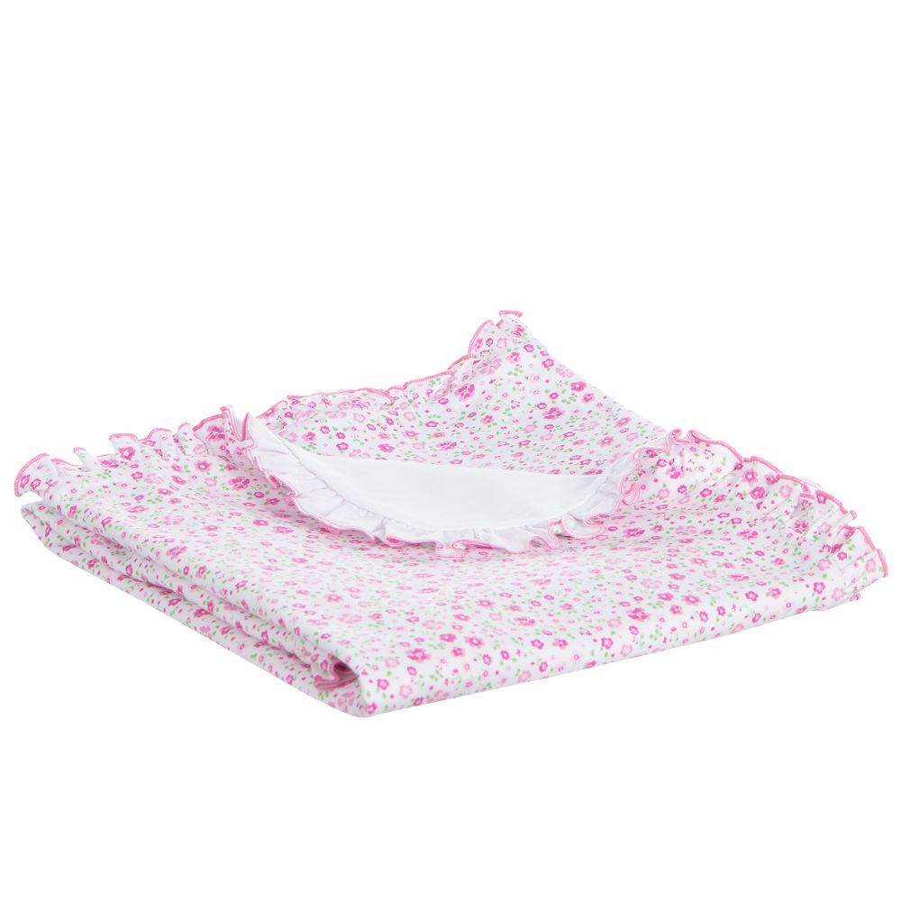 Kissy Kissy-Pink Floral Blanket (74cm) | Childrensalon Outlet
