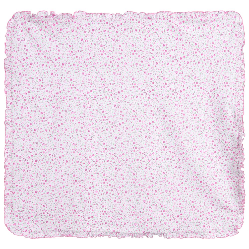 Kissy Kissy - Couverture rose à fleurs (74 cm) | Childrensalon