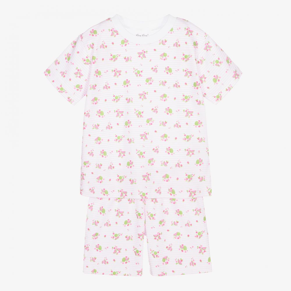 Kissy Kissy-Pink Melon Pima Short Pyjamas | Childrensalon Outlet