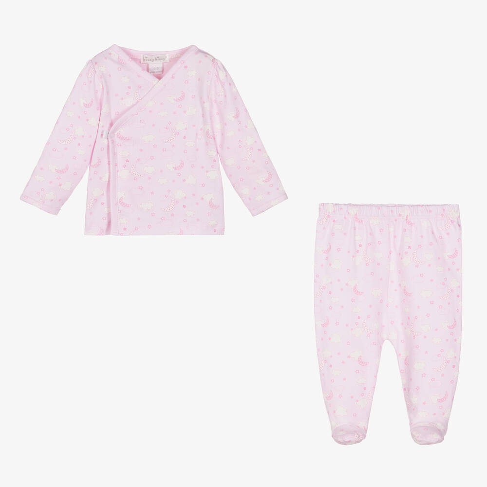 Kissy Kissy-Розовый топ и штанишки с ночным небом | Childrensalon Outlet