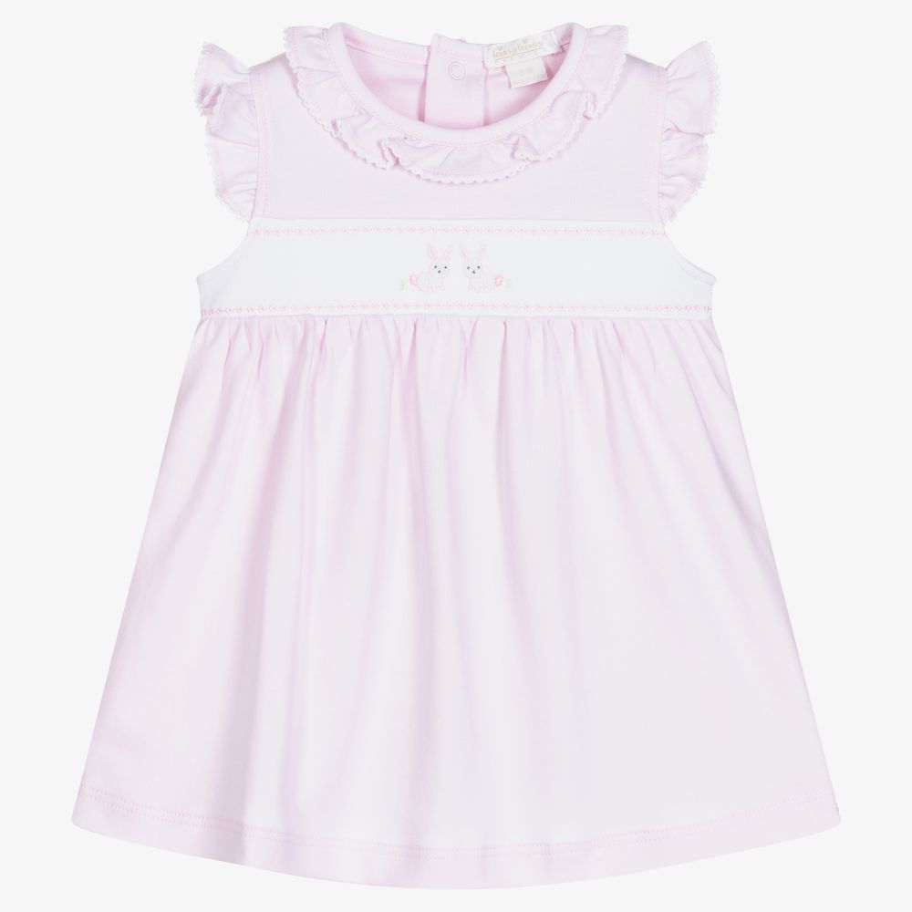 Kissy Kissy - Розовое платье и трусики из хлопка пима для малышей | Childrensalon