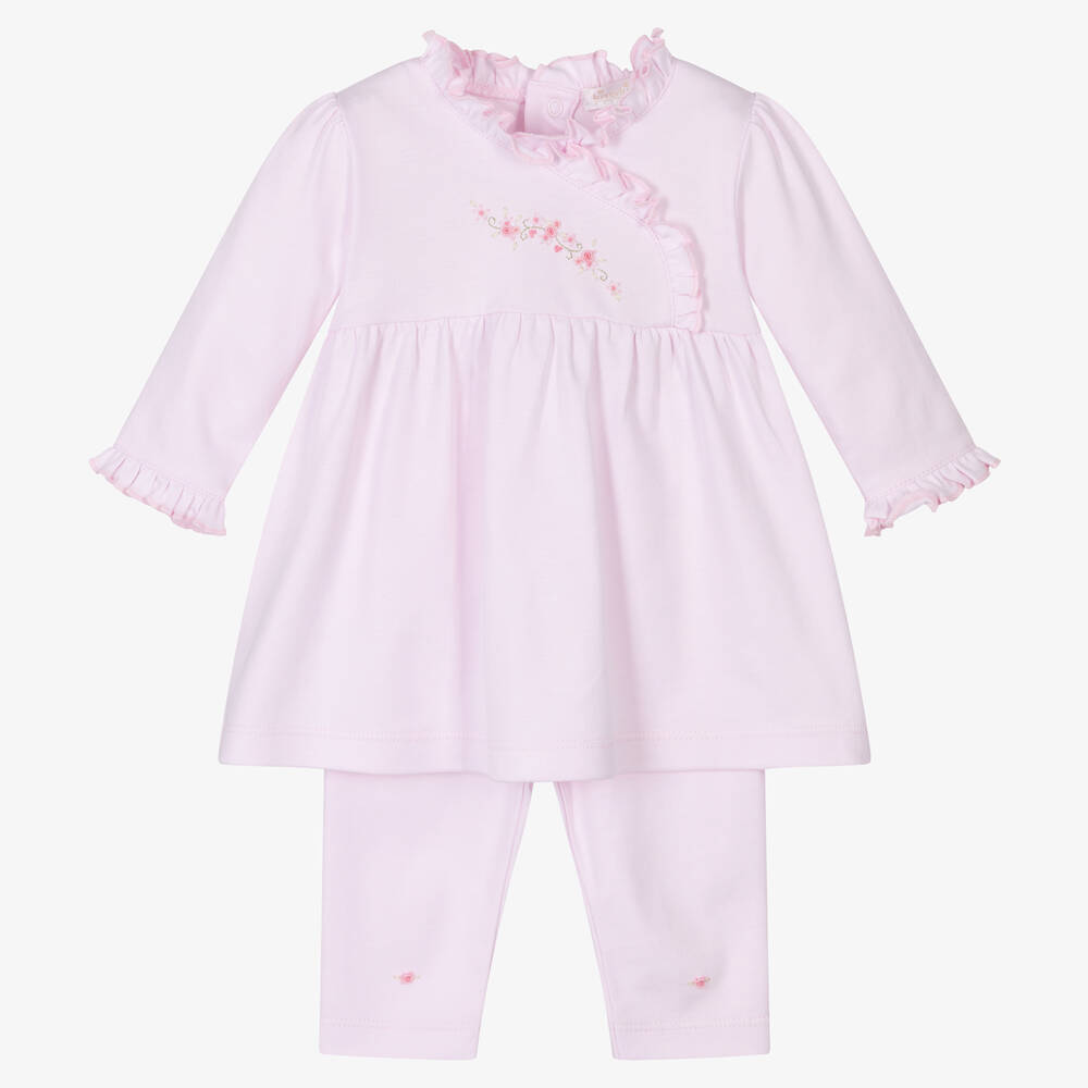 Kissy Kissy - Pink Pima Cotton Delicate Blossoms Dress Set | Childrensalon