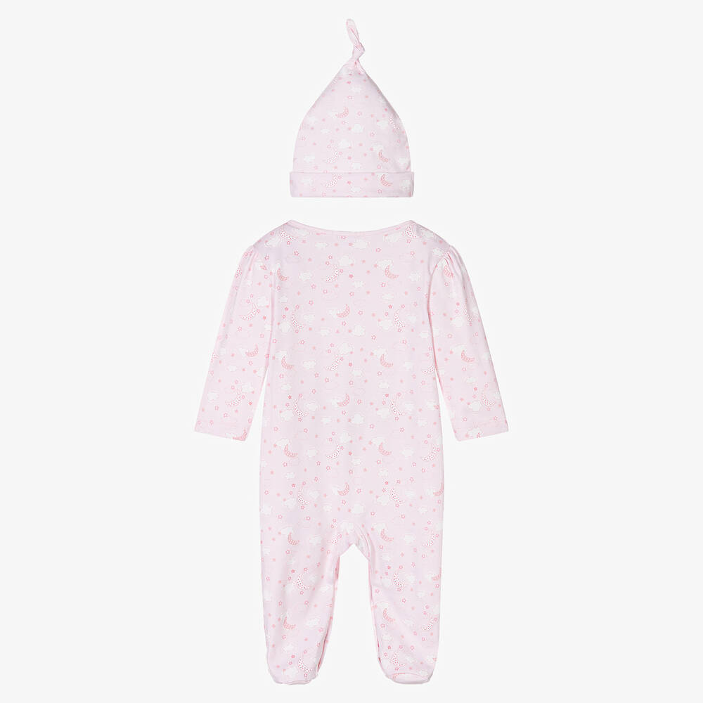 Kissy Kissy-طقم أفرول بيبي غرو قطن بيما لون زهري للمولودات | Childrensalon Outlet