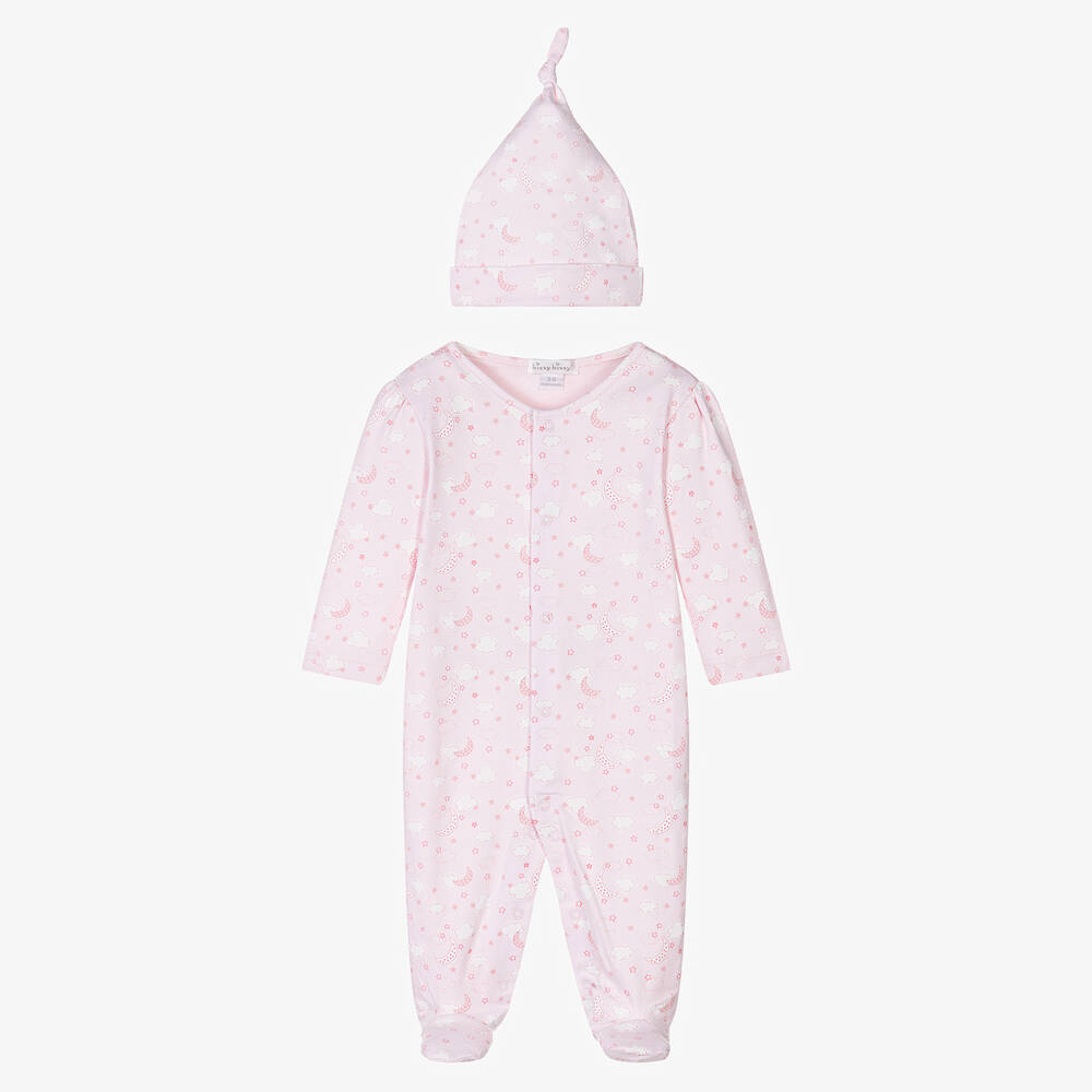 Kissy Kissy - Rosa Nightcloud Pima-Strampler-Set | Childrensalon