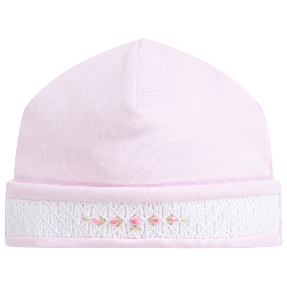 Kissy Kissy - Pink Pima Cotton Rose Hat | Childrensalon
