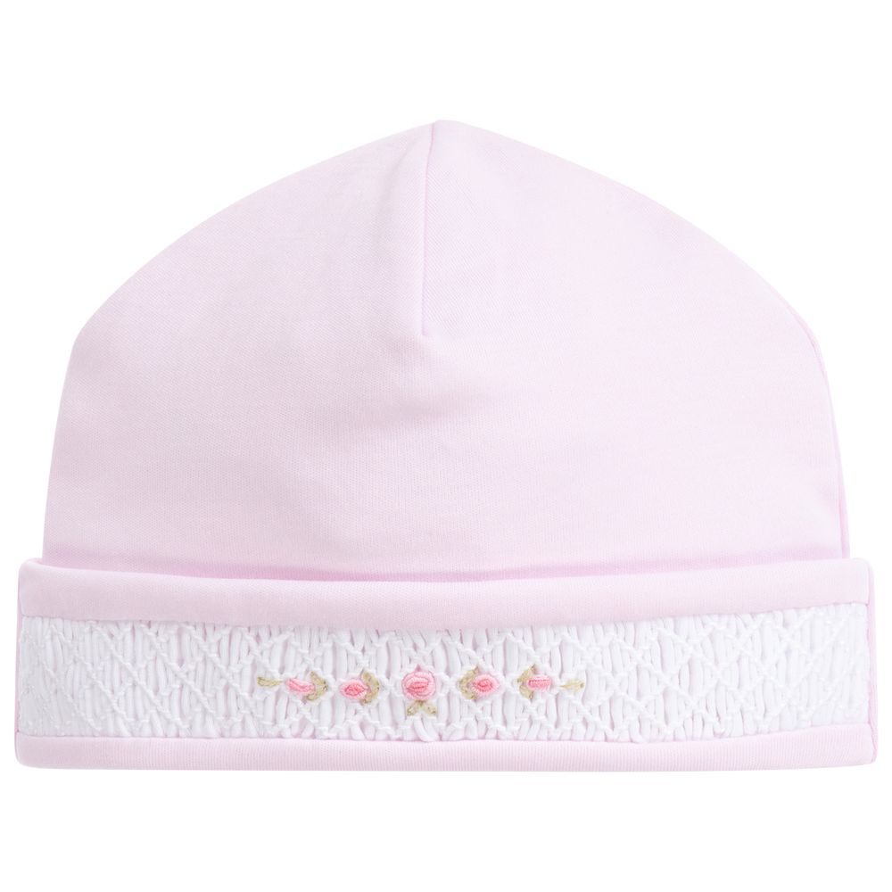 Kissy Kissy - Bonnet rose en coton Pima | Childrensalon