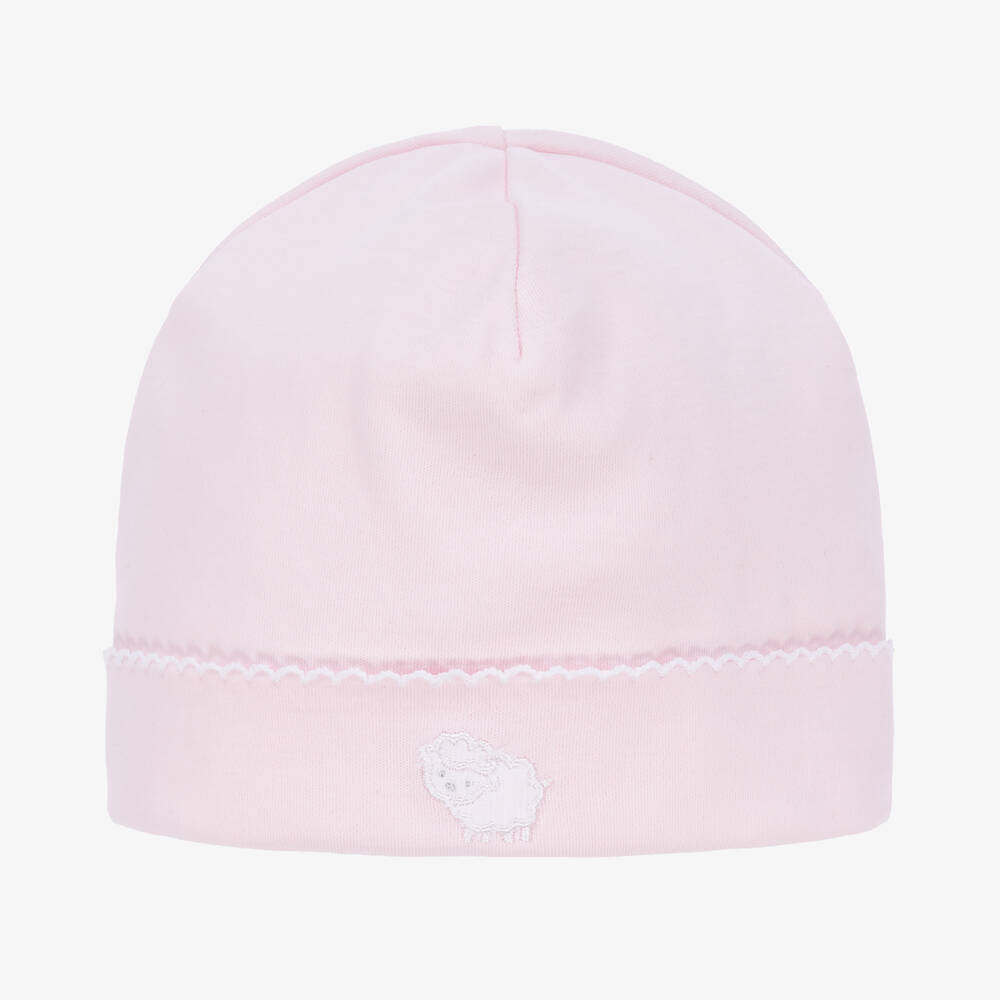 Kissy Kissy - Bonnet rose en Pima à moutons | Childrensalon