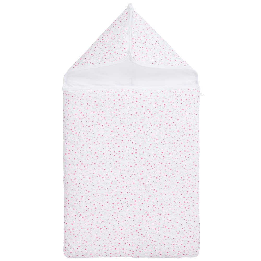 Kissy Kissy - Конверт для новорожденного из хлопка пима с розовым цветочным узором (75 см) | Childrensalon