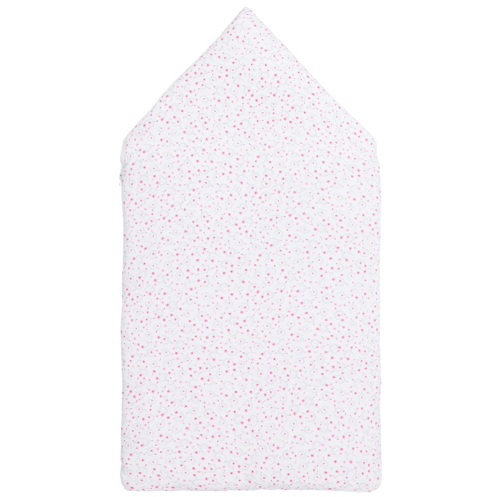 Kissy Kissy-Pink Pima Floral Nest (75cm) | Childrensalon Outlet