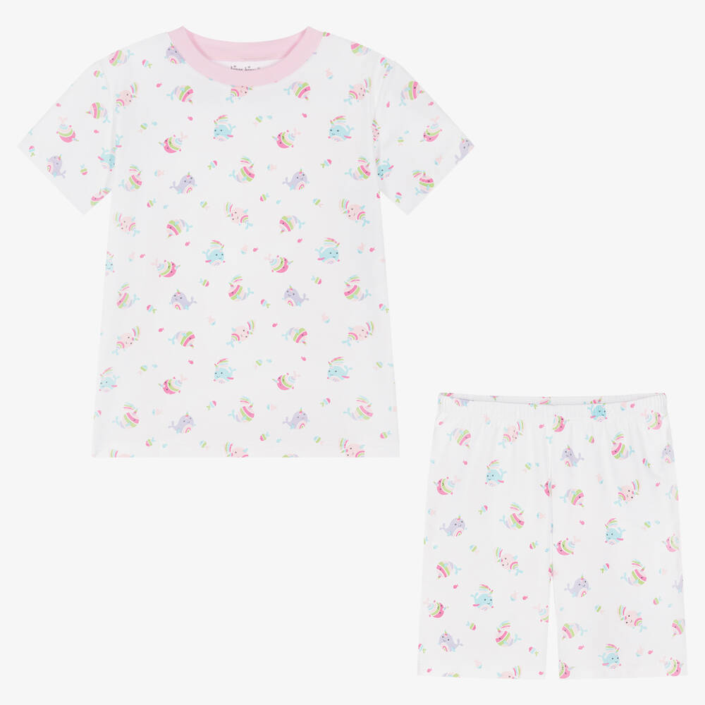 Kissy Kissy-Pink Pima Rainbow Pyjamas | Childrensalon Outlet