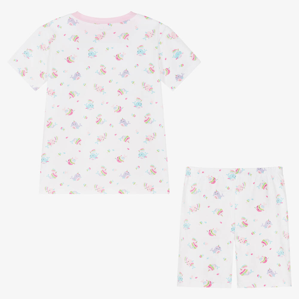 Kissy Kissy-Pink Pima Rainbow Pyjamas | Childrensalon Outlet