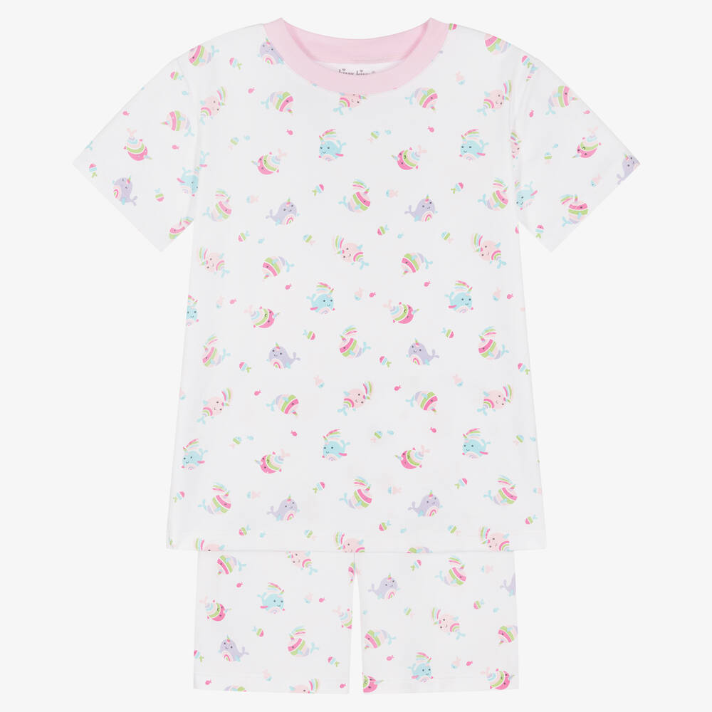 Kissy Kissy - Pink Pima Rainbow Pyjamas | Childrensalon