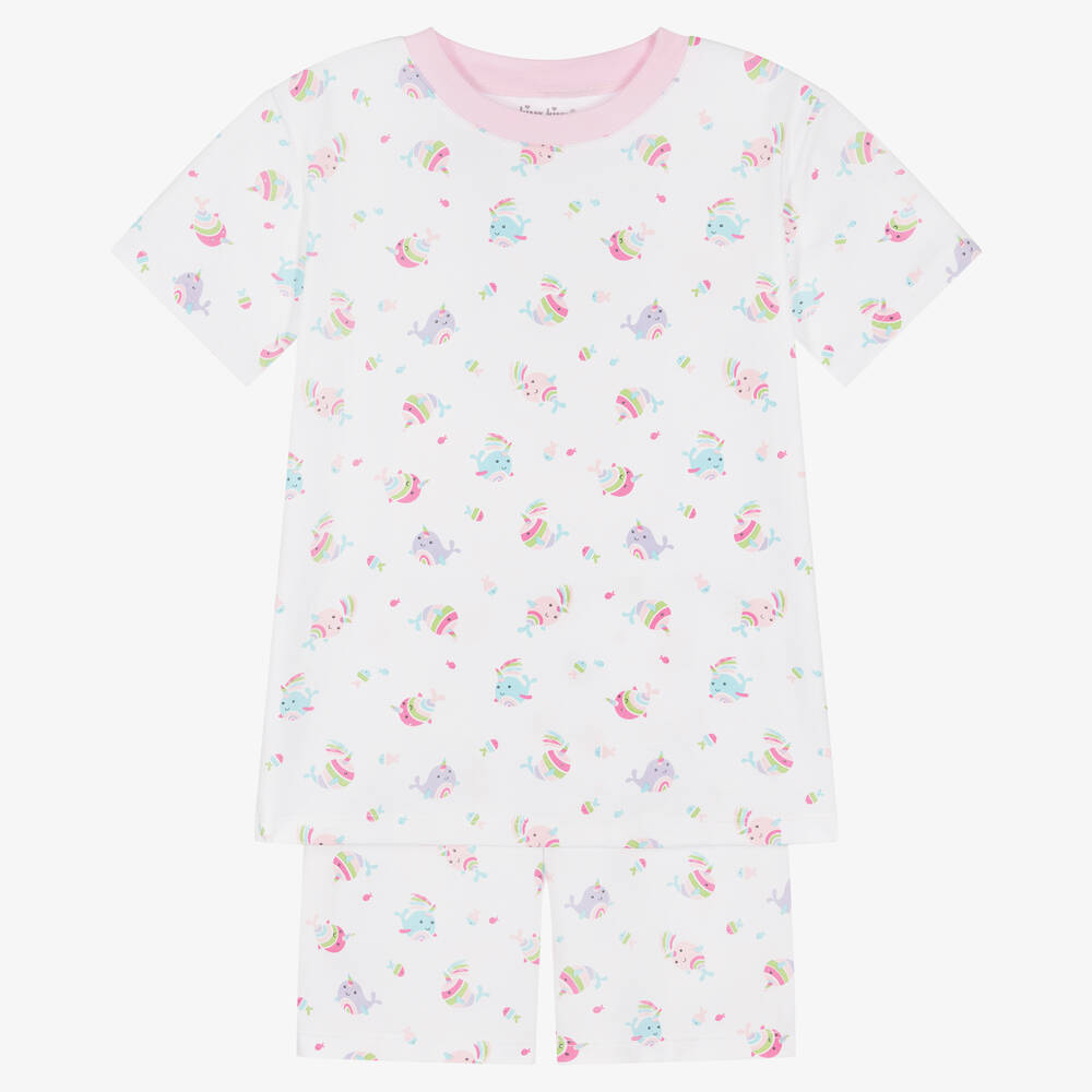 Kissy Kissy-Pink Pima Rainbow Pyjamas | Childrensalon Outlet