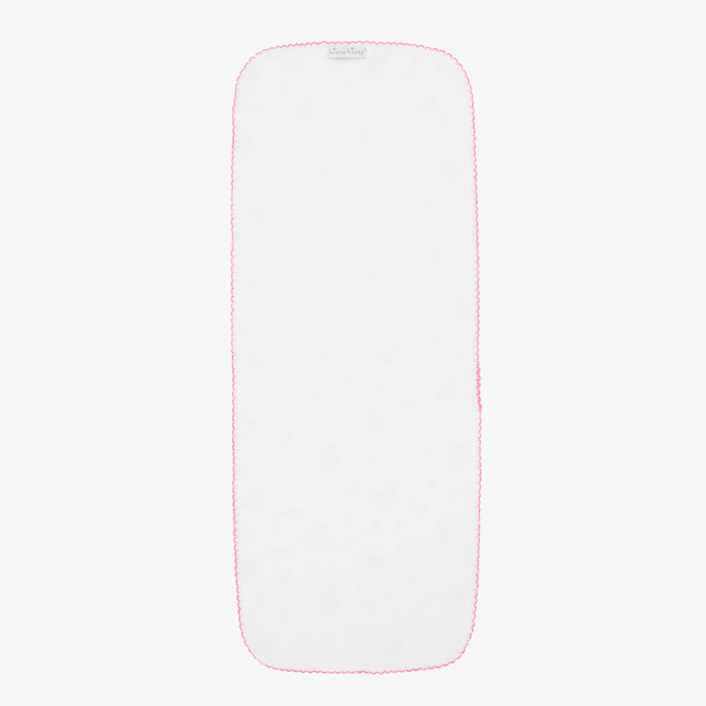 Kissy Kissy-Pink Roses and Blooms Pima Cotton Burp Cloth (48cm) | Childrensalon Outlet