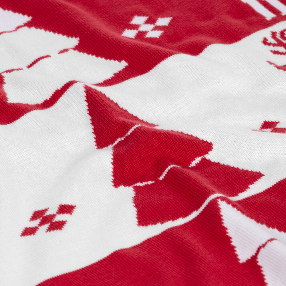 Kissy Kissy-Красное праздничное одеяло (96см) | Childrensalon Outlet