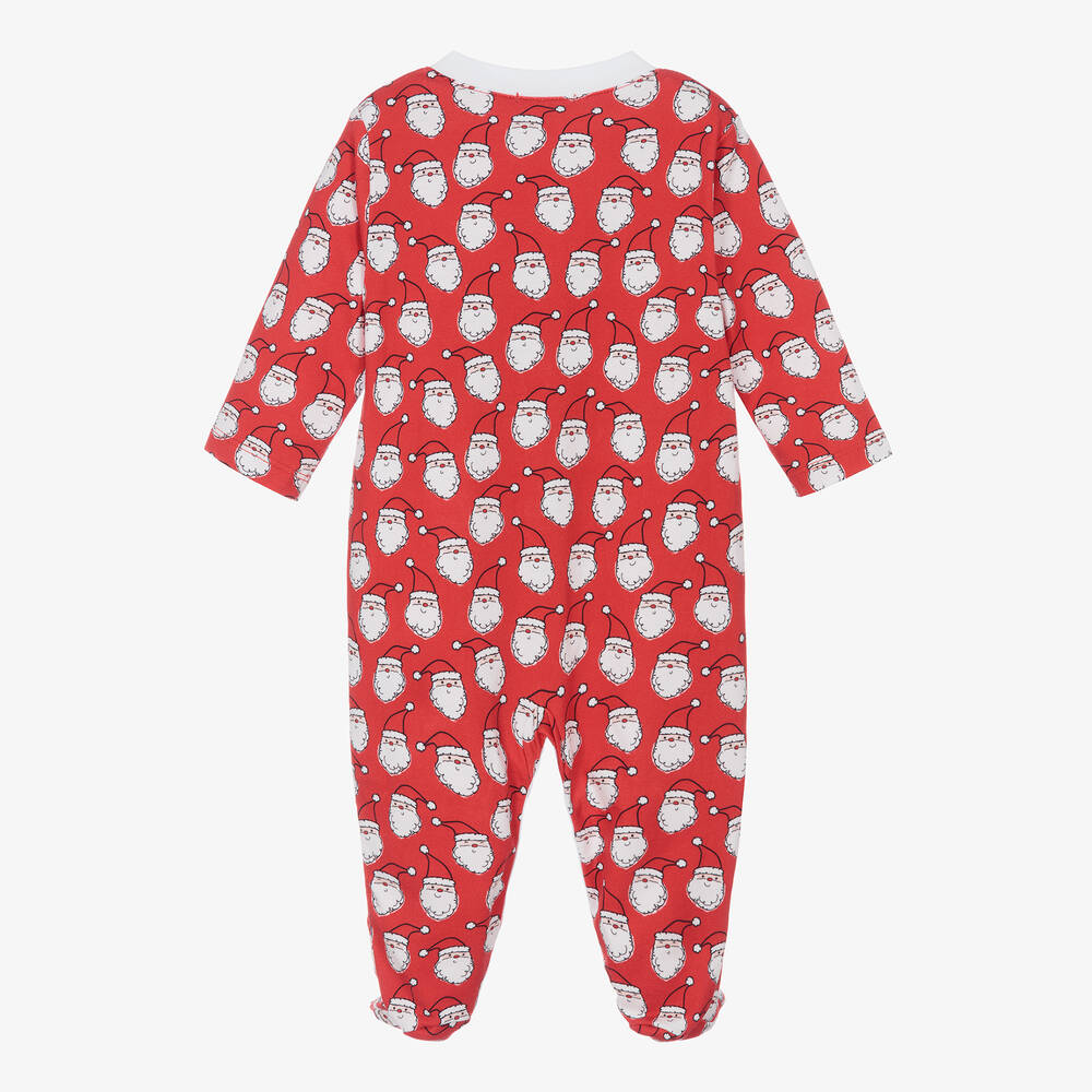 Kissy Kissy-Красный комбинезон из хлопка пима с новогодним принтом | Childrensalon Outlet