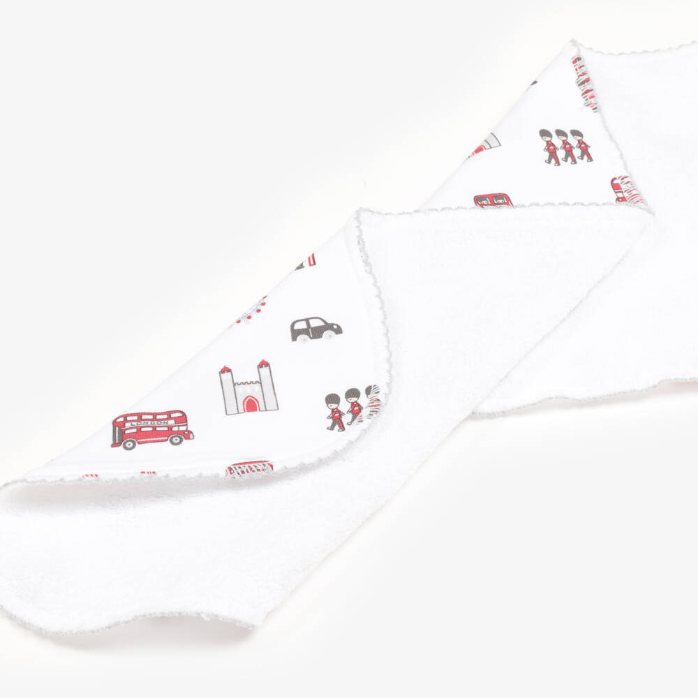 Kissy Kissy-Красно-белая муслиновая ткань Лондон | Childrensalon Outlet