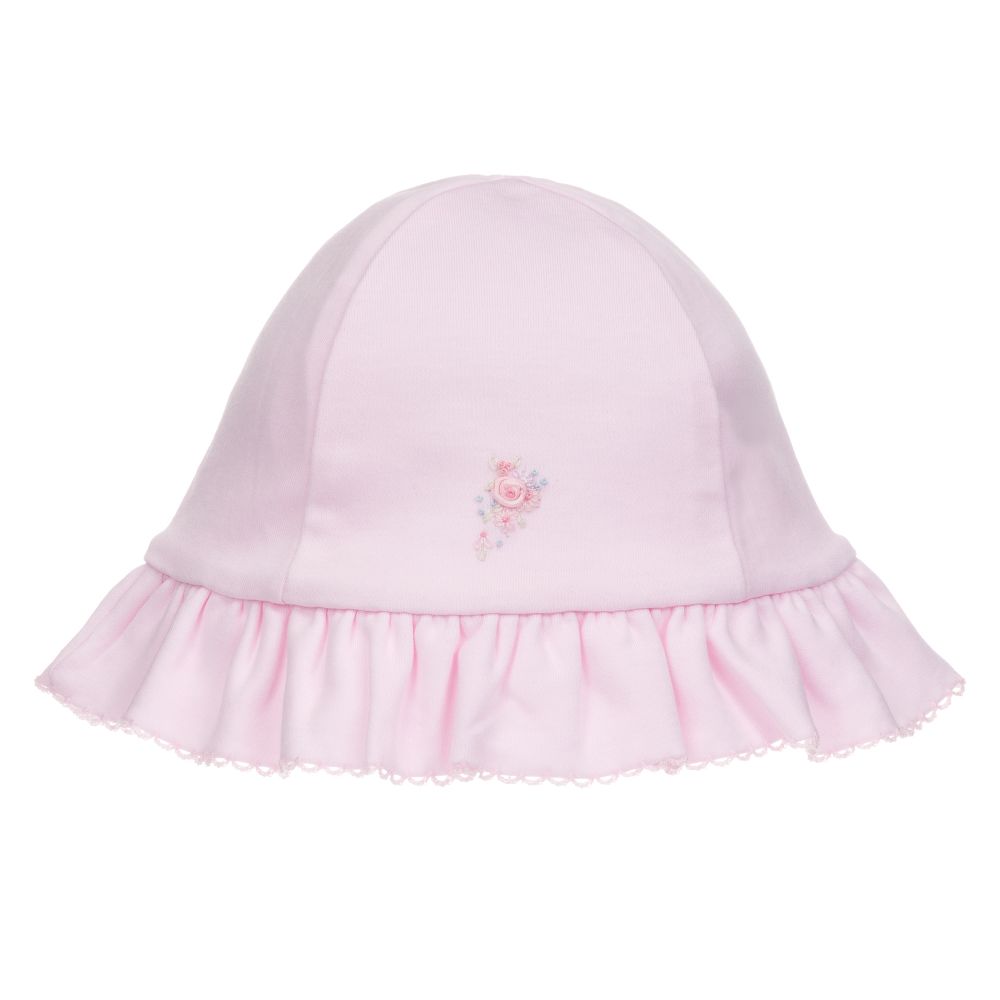 Kissy Kissy - قبعة قطن بيما لون زهري للمولودات | Childrensalon