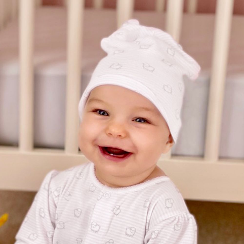 Kissy Kissy Sheep Pima Cotton Baby Hat Childrensalon Outlet