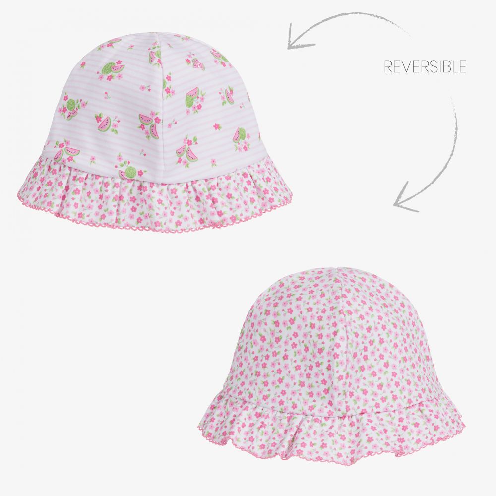 Kissy Kissy - Whimsy Cotton Reversible Hat | Childrensalon