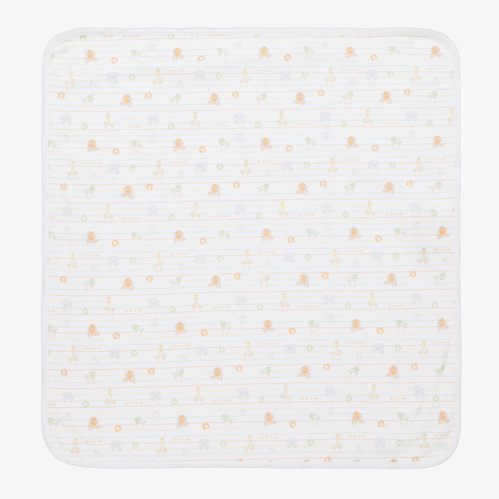 Kissy Kissy - Белое одеяло с принтом-алфавитом (74 см) | Childrensalon