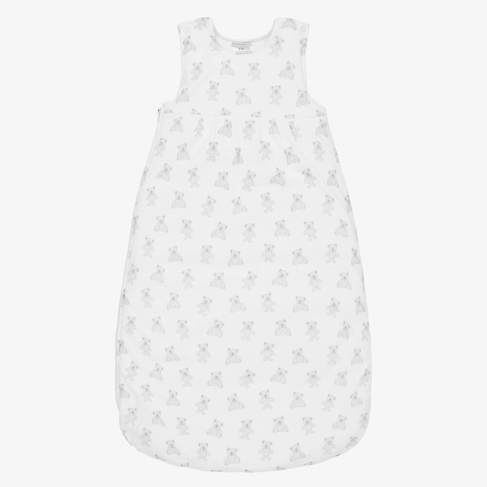 Kissy Kissy - White Beary Plaid Baby Sleeping Bag (68cm) | Childrensalon