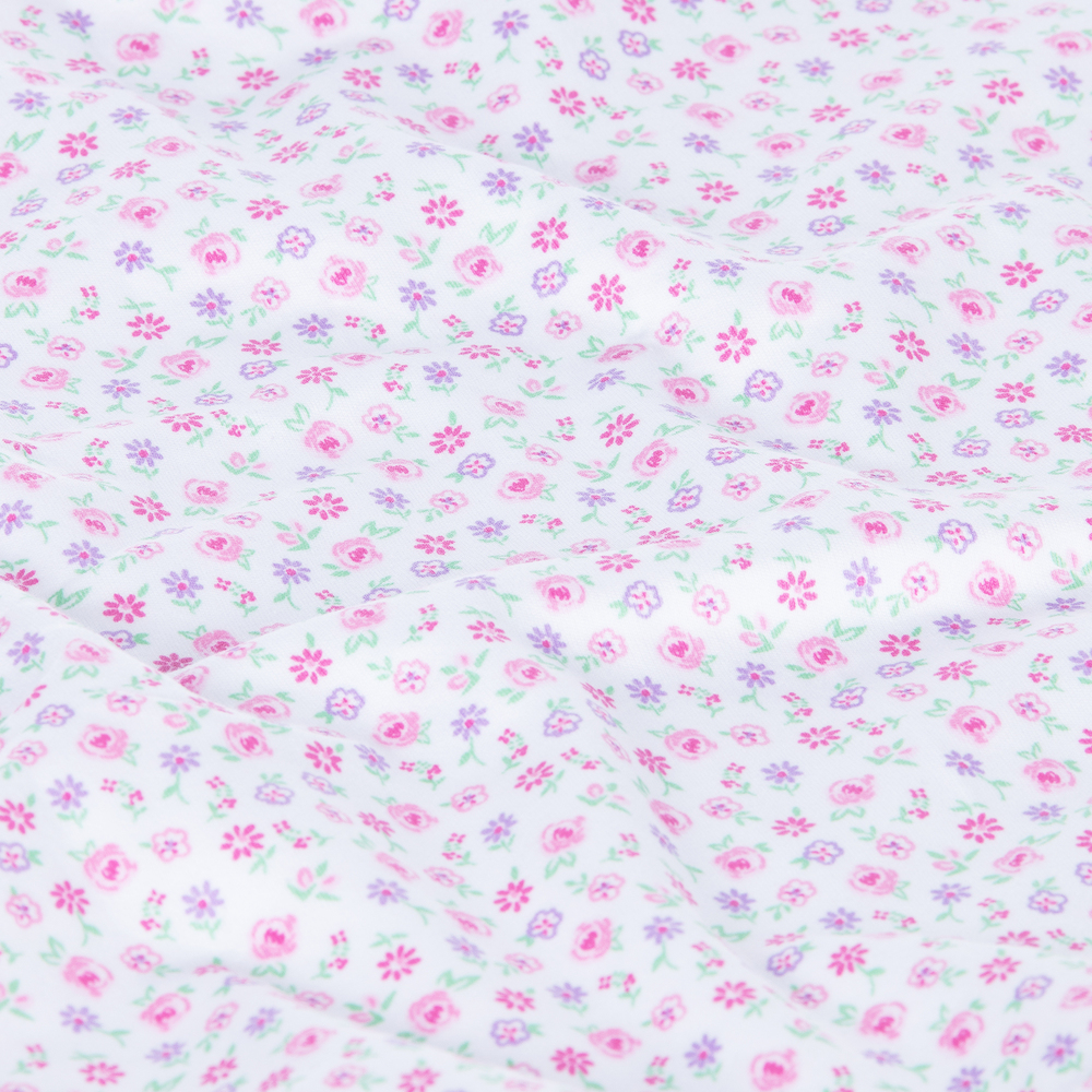 Kissy Kissy-Белое хлопковое одеяло в цветочек (73см) | Childrensalon Outlet