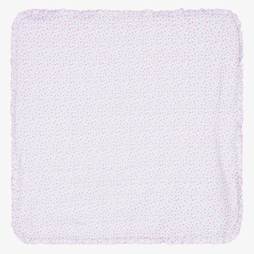 Kissy Kissy - Couverture en coton blanc (73 cm) | Childrensalon