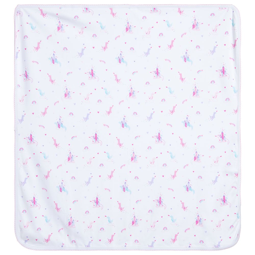 Kissy Kissy - White Castle Blanket (74cm) | Childrensalon