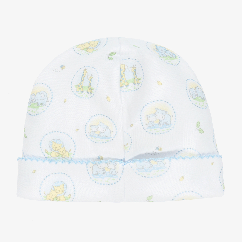 Kissy Kissy-White Cotton Kins Baby Hat | Childrensalon Outlet
