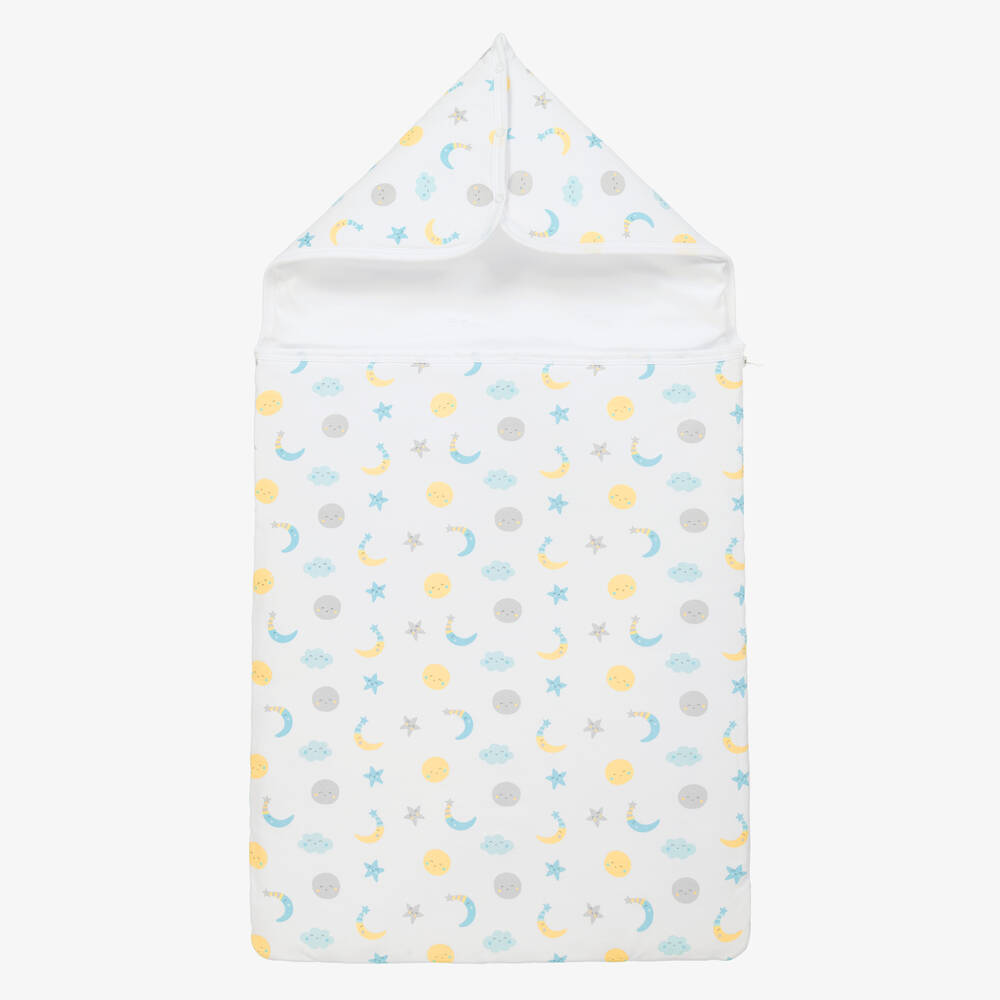 Kissy Kissy - Nid d'ange blanc en coton clair de lune 77 cm | Childrensalon