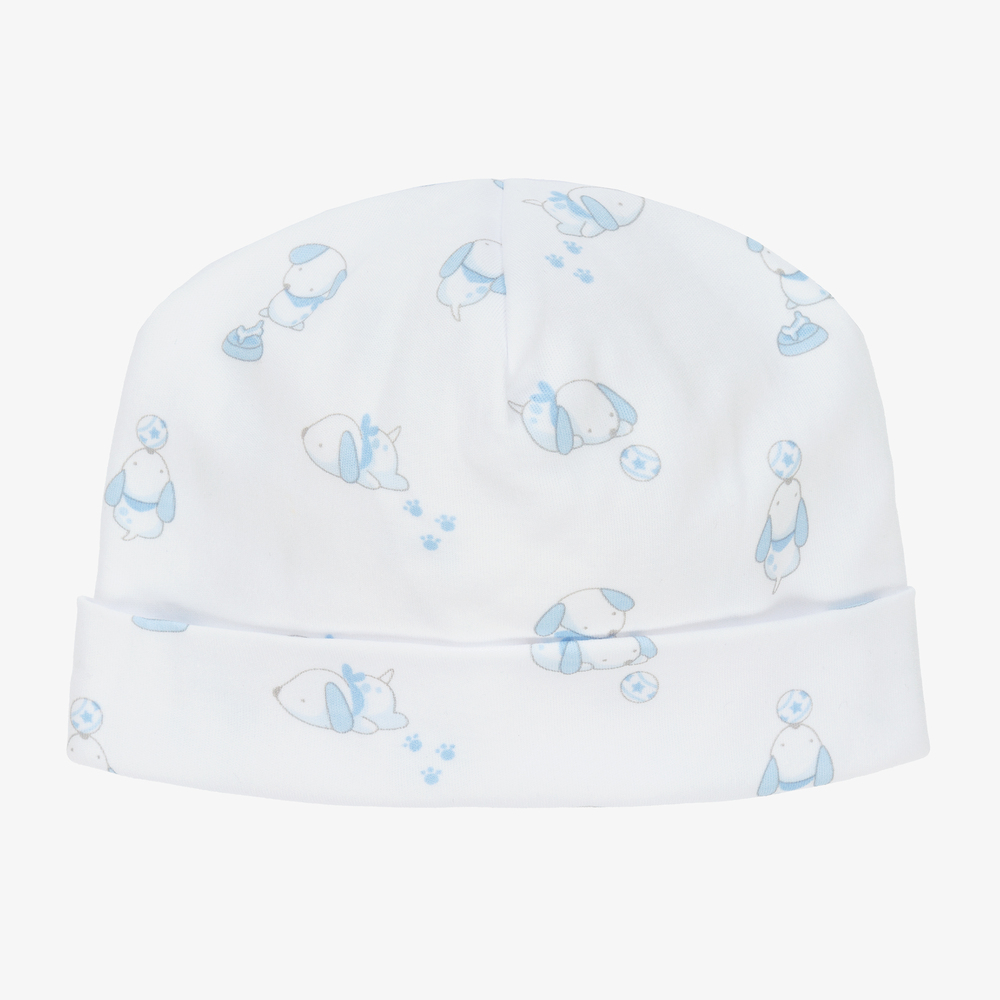 Kissy Kissy - قبعة قطن بيما جيرسي لون أبيض للمواليد | Childrensalon