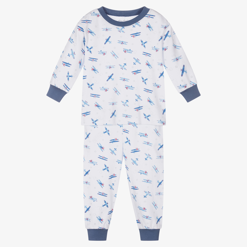 Kissy Kissy - White Fly Pima Cotton Pyjamas | Childrensalon