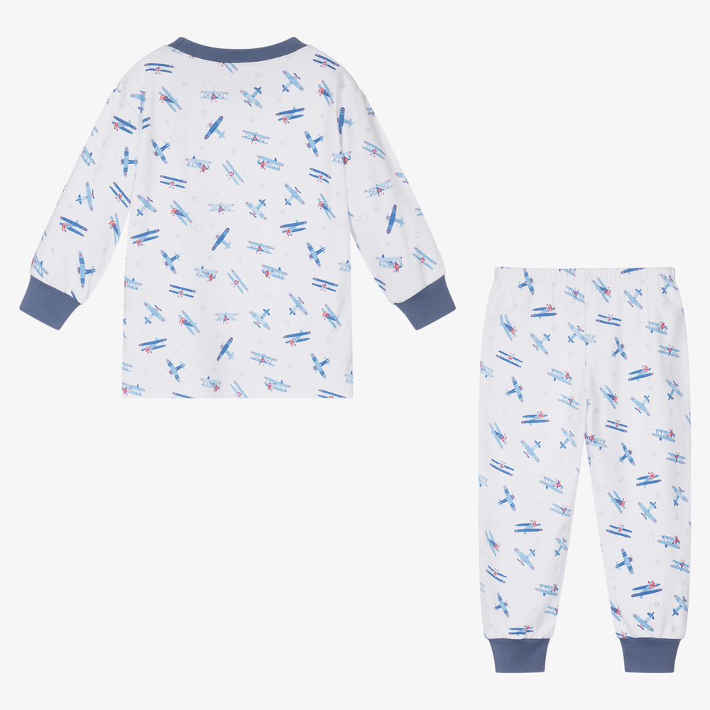 Kissy Kissy-White Fly Pima Cotton Pyjamas | Childrensalon Outlet