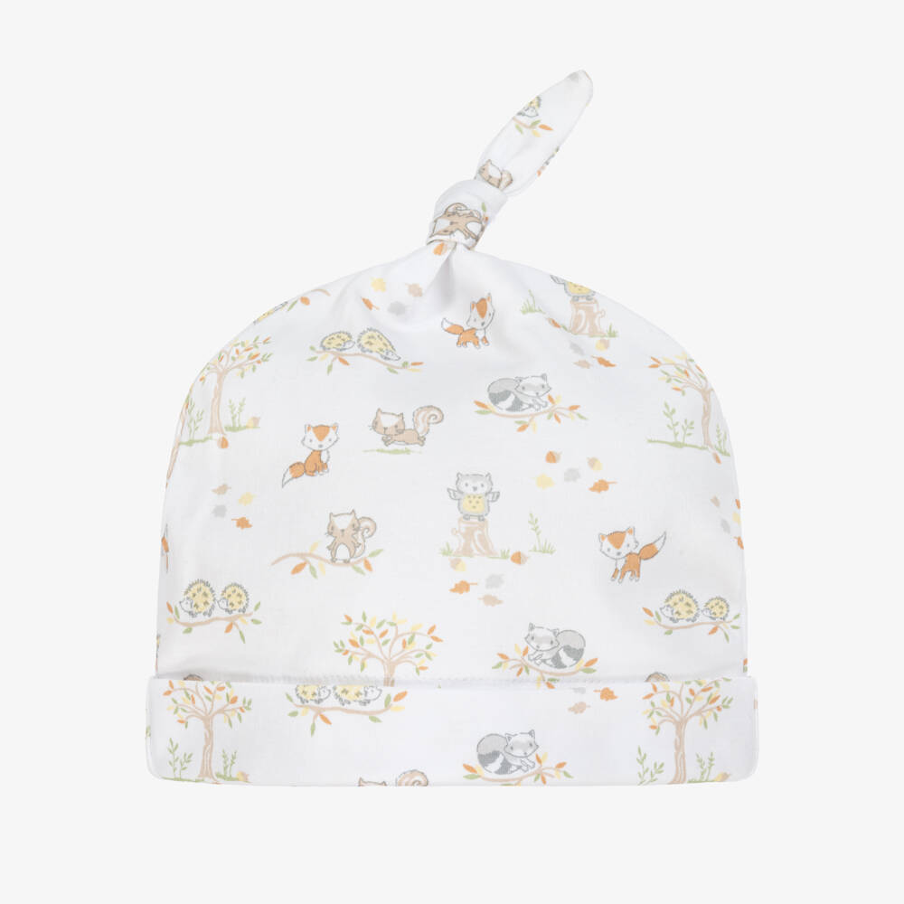 Kissy Kissy-White Forest Frolics Pima Hat | Childrensalon Outlet