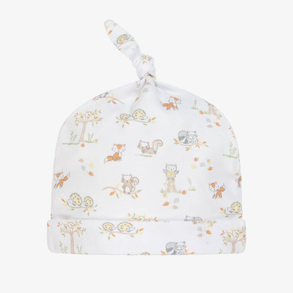 Kissy Kissy-White Forest Frolics Pima Hat | Childrensalon Outlet