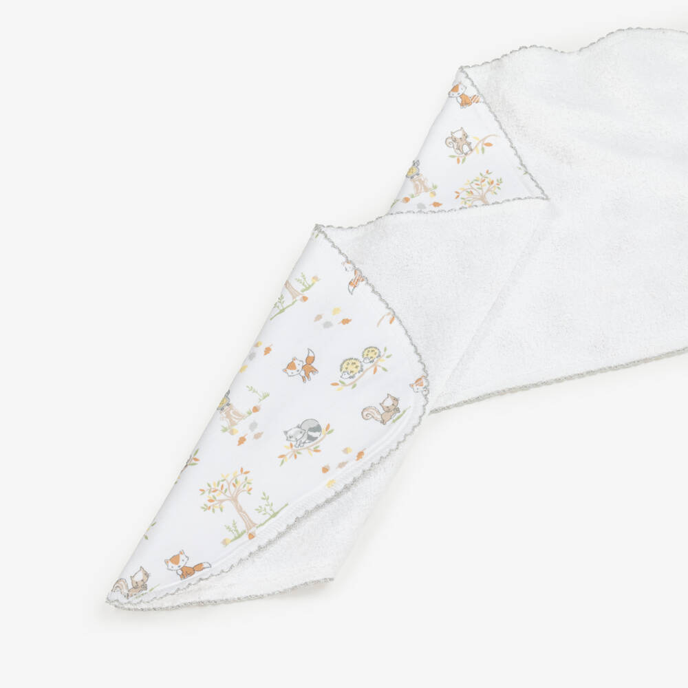 Kissy Kissy-White Forest Print Baby Muslin | Childrensalon Outlet
