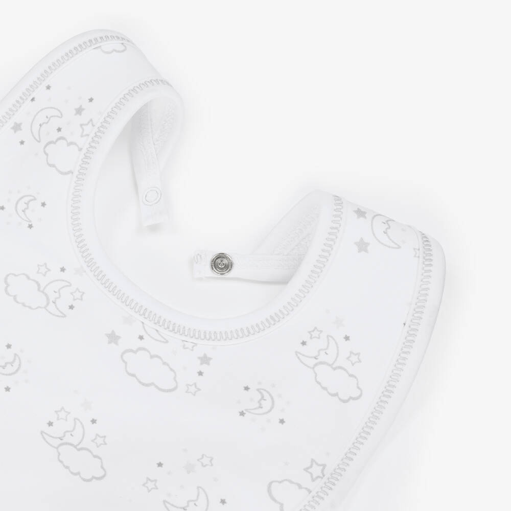 Kissy Kissy-Серый хлопковый нагрудник для малышей Лунный свет | Childrensalon Outlet