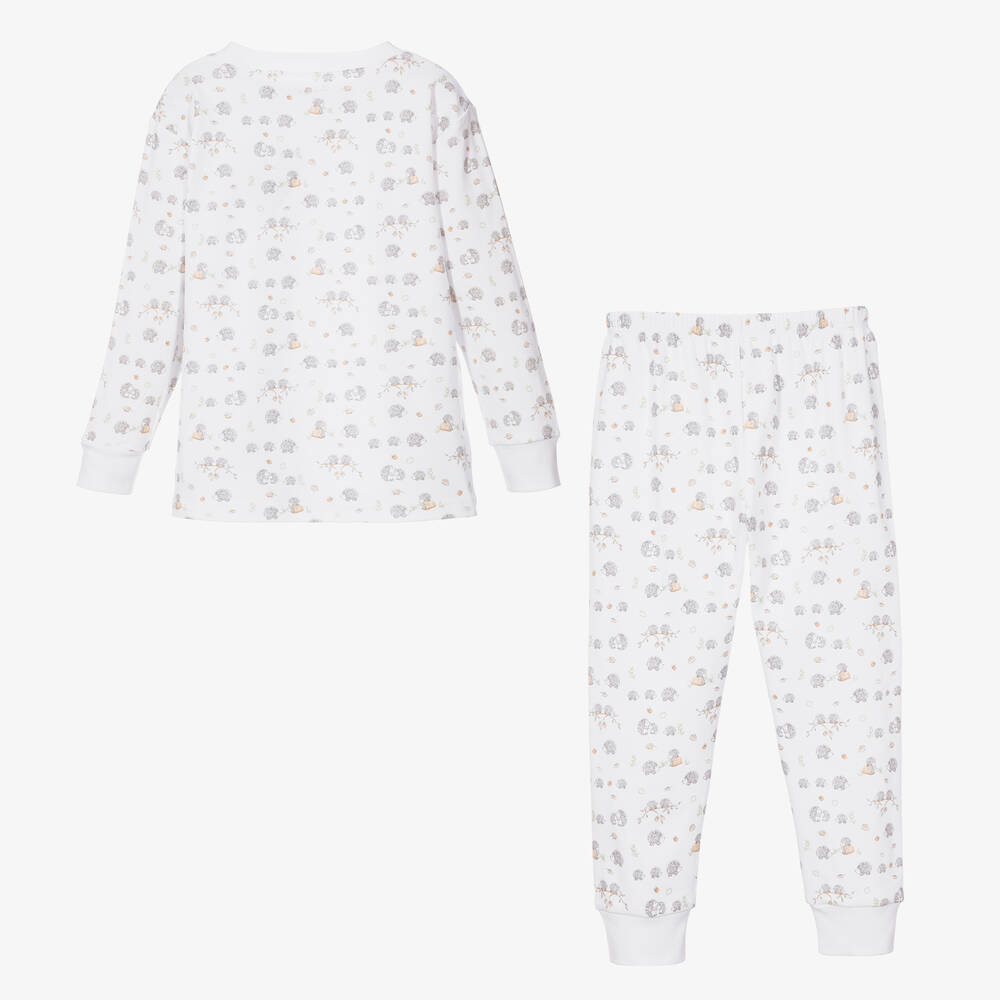 Kissy Kissy White Hedgehog Cotton Pyjamas