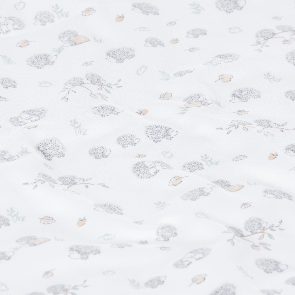 Kissy Kissy-White Hedgehogs Blanket (73cm) | Childrensalon Outlet