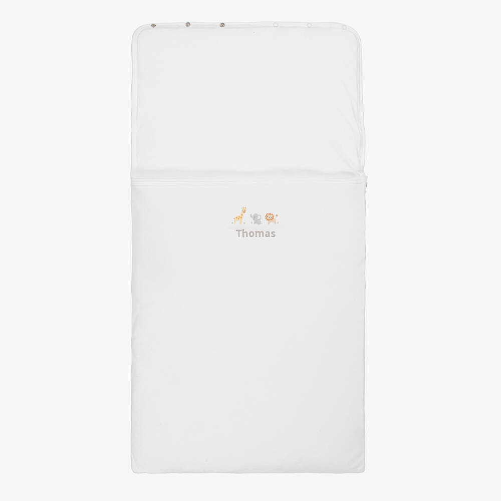 Kissy Kissy-White Jungle Animal Baby Nest | Childrensalon Outlet