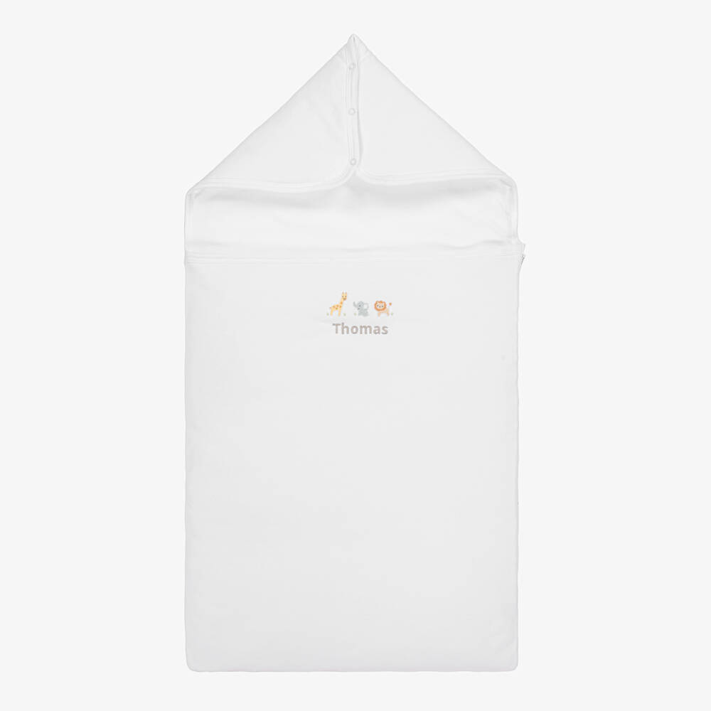 Kissy Kissy-White Jungle Animal Baby Nest | Childrensalon Outlet