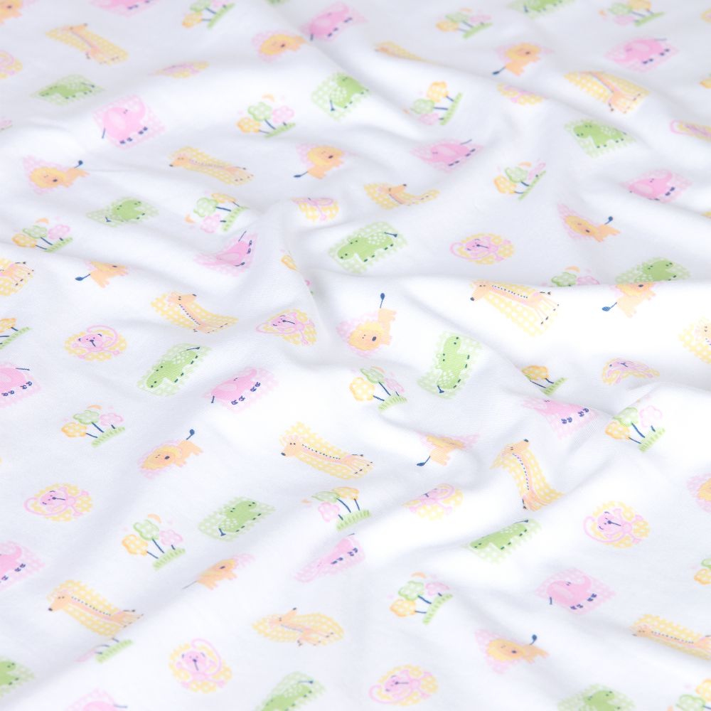 Kissy Kissy White Jungle Blanket (70cm) Childrensalon Outlet